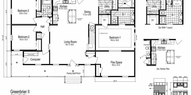 The Greenbrier II Floor Plan Design Variation Two