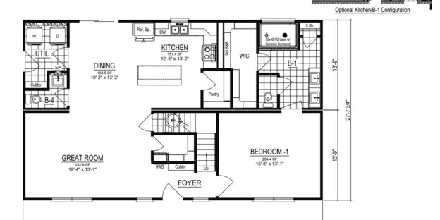 Middlebury Custom Modular Home Floor Plan Design Variation Two