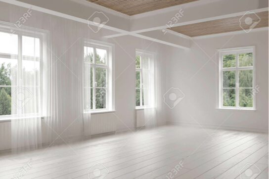 White Empty Room Layout