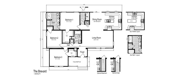 The Brevard Design Floor Plan Variation One