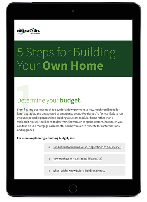 5 Steps for Building Your Own Home